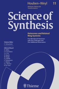 Imagen de portada: Science of Synthesis: Houben-Weyl Methods of Molecular Transformations  Vol. 11 1st edition 9783131122612