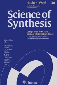 Cover image: Science of Synthesis: Houben-Weyl Methods of Molecular Transformations  Vol. 30 1st edition 9783131188212