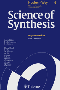 Cover image: Science of Synthesis: Houben-Weyl Methods of Molecular Transformations  Vol. 6 1st edition 9783131121912