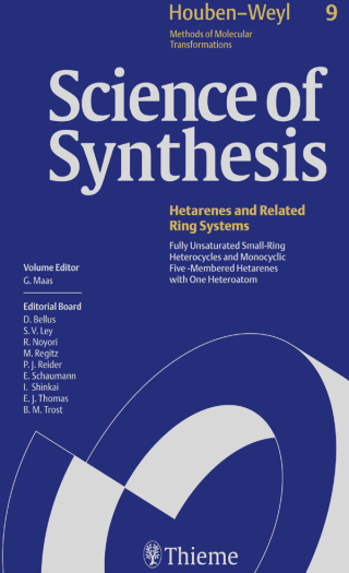 Cover image: Science of Synthesis: Houben-Weyl Methods of Molecular Transformations  Vol. 9 1st edition 9783131122315