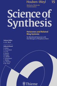 Cover image: Science of Synthesis: Houben-Weyl Methods of Molecular Transformations  Vol. 15 1st edition 9783131186515