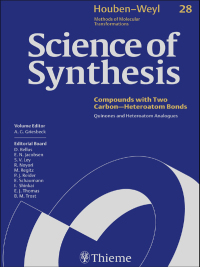 Omslagafbeelding: Science of Synthesis: Houben-Weyl Methods of Molecular Transformations  Vol. 28 1st edition 9783131187918