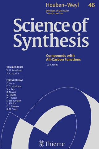 Cover image: Science of Synthesis: Houben-Weyl Methods of Molecular Transformations: Category 6: Compounds with All-Carbon Functions 1st edition