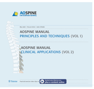Titelbild: AO Spine Manual, Volume 1: Principles and Techniques; Volume 2: Clinical Applications 1st edition 9783131444813