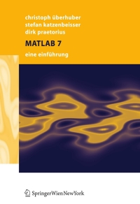 Omslagafbeelding: MATLAB 7 9783211211373