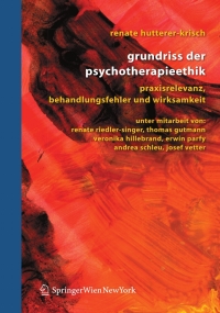 Omslagafbeelding: Grundriss der Psychotherapieethik 9783211306598