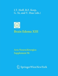 Titelbild: Brain Edema XIII 1st edition 9783211307120