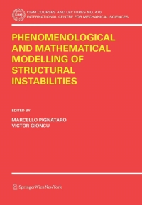 Cover image: Phenomenological and Mathematical Modelling of Structural Instabilities 1st edition 9783211252925