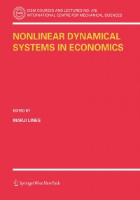 Immagine di copertina: Nonlinear Dynamical Systems in Economics 1st edition 9783211261774