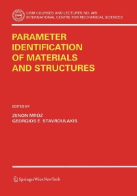 Cover image: Parameter Identification of Materials and Structures 1st edition 9783211301517
