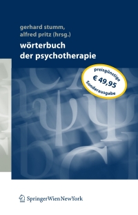 Imagen de portada: Wörterbuch der Psychotherapie 1st edition 9783211707722