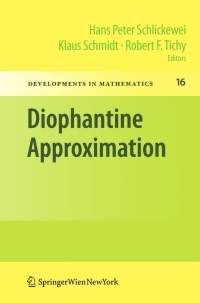 صورة الغلاف: Diophantine Approximation 9783211999097