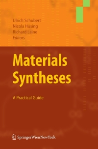 Imagen de portada: Materials Syntheses 1st edition 9783211751244