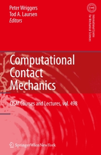 Cover image: Computational Contact Mechanics 1st edition 9783211772973