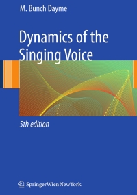 صورة الغلاف: Dynamics of the Singing Voice 5th edition 9783211887288