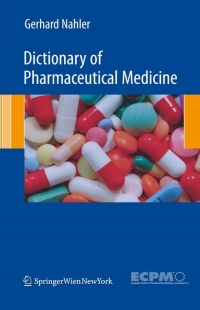 صورة الغلاف: Dictionary of Pharmaceutical Medicine 2nd edition 9783211898352