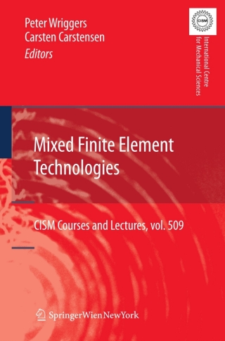Imagen de portada: Mixed Finite Element Technologies 1st edition 9783211990926