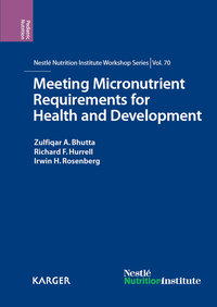 Immagine di copertina: Meeting Micronutrient Requirements for Health and Development 9783318021110