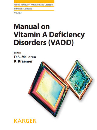Cover image: Manual on Vitamin A Deficiency Disorders (VADD) 1st edition 9783318021431
