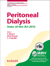 表紙画像: Peritoneal Dialysis - State-of-the-Art 2012 9783318021622