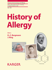 Titelbild: History of Allergy 9783318021943