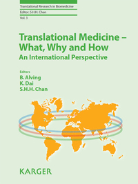 Cover image: Translational Medicine - What, Why and How: An International Perspective 9783318022841