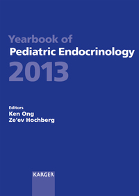 صورة الغلاف: Yearbook of Pediatric Endocrinology 2013 9783318025064