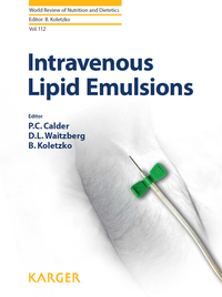 Immagine di copertina: Intravenous Lipid Emulsions 9783318027525