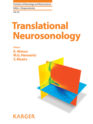 Imagen de portada: Translational Neurosonology 1st edition 9783318027907