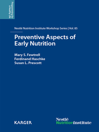 Imagen de portada: Preventive Aspects of Early Nutrition 9783318056426