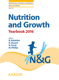 صورة الغلاف: Nutrition and Growth 9783318057058