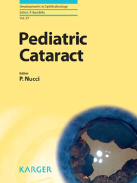 Cover image: Pediatric Cataract 9783318058192