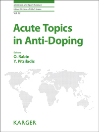 Cover image: Acute Topics in Anti-Doping 9783318060430
