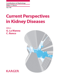Cover image: Current Perspectives in Kidney Diseases 9783318060607