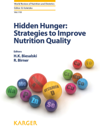 Cover image: Hidden Hunger: Strategies to Improve Nutrition Quality 9783318062526