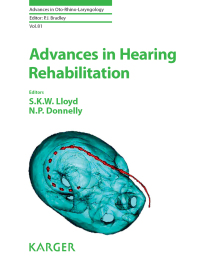 表紙画像: Advances in Hearing Rehabilitation 9783318063141