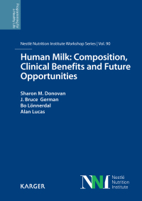 Cover image: Human Milk: Composition, Clinical Benefits and Future Opportunities 9783318063400