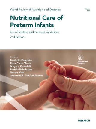Cover image: Nutritional Care of Preterm Infants 2nd edition 9783318066463
