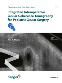 صورة الغلاف: Integrated Intraoperative Ocular Coherence Tomography for Pediatric Ocular Surgery 9783318068535