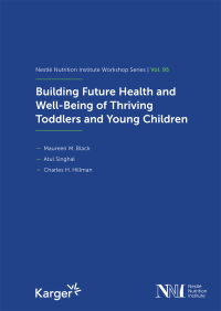 Cover image: Building Future Health and Well-Being of Thriving Toddlers and Young Children 9783318068658