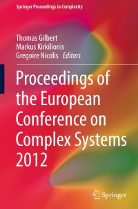 Imagen de portada: Proceedings of the European Conference on Complex Systems 2012 9783319003948