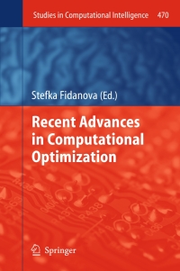 Imagen de portada: Recent Advances in Computational Optimization 9783319004099