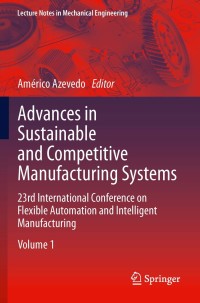 Imagen de portada: Advances in Sustainable and Competitive Manufacturing Systems 9783319005560