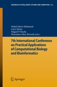 Imagen de portada: 7th International Conference on Practical Applications of Computational Biology & Bioinformatics 9783319005775