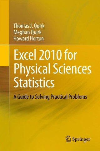 Omslagafbeelding: Excel 2010 for Physical Sciences Statistics 9783319006291