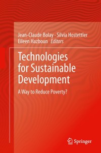 Cover image: Technologies for Sustainable Development 9783319006383