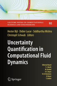 Imagen de portada: Uncertainty Quantification in Computational Fluid Dynamics 9783319008844