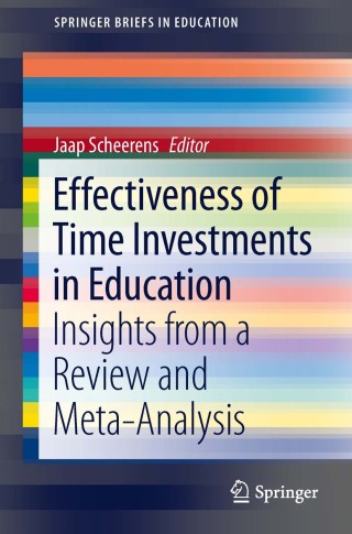 Cover image: Effectiveness of Time Investments in Education 9783319009230