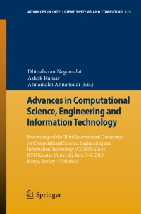 Cover image: Advances in Computational Science, Engineering and Information Technology 9783319009506