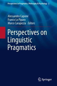 Immagine di copertina: Perspectives on Linguistic Pragmatics 9783319010137